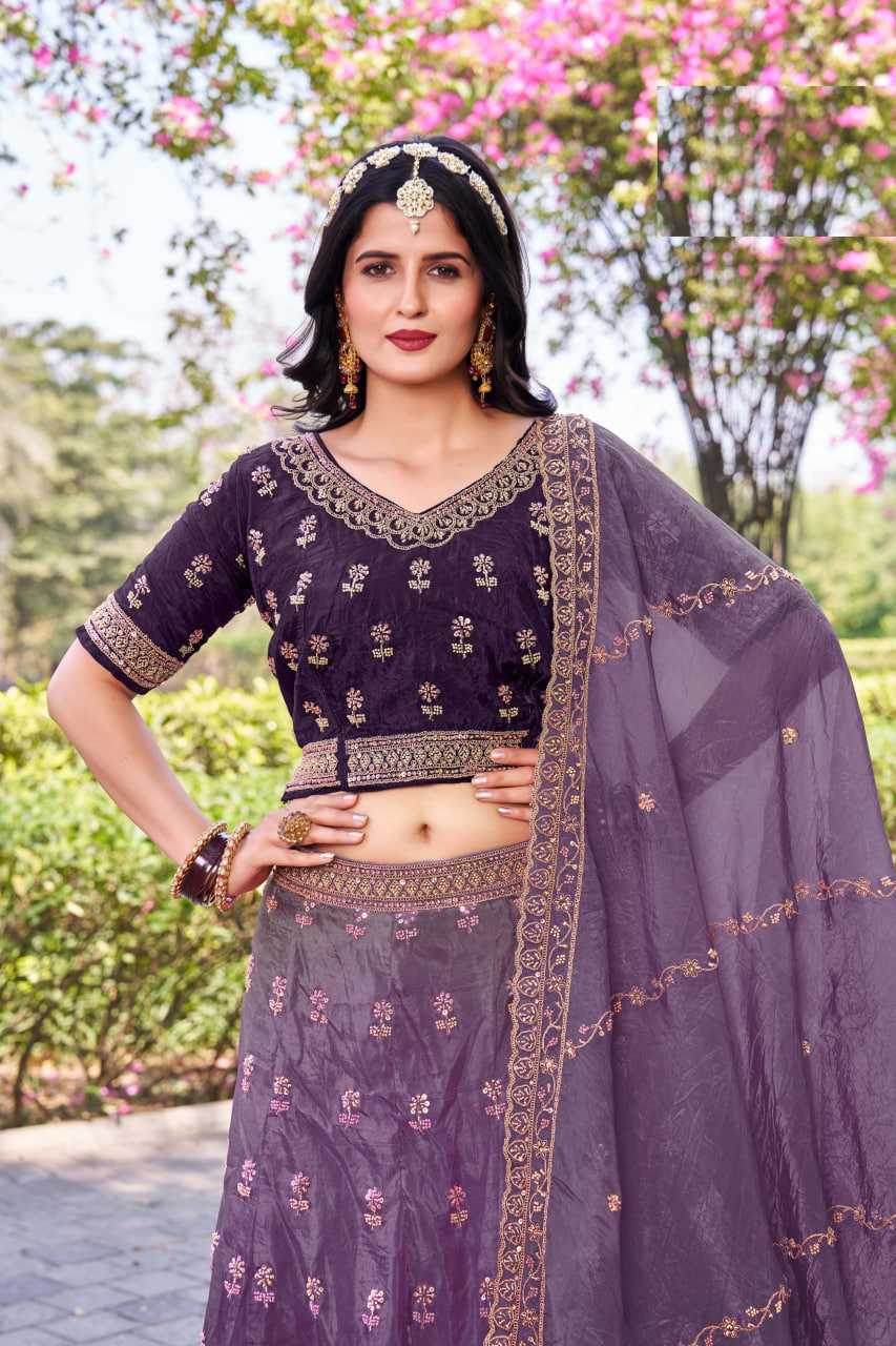 Soft Gold Crush Rajwada Lehenga for Festive Elegance - MYLUXURY LANE ENTERPRISE